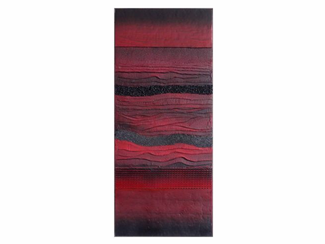 156 Horizonte Dachpappe, Verputz (Spachtelmasse), Wellkarton, Feiner Sand 30x70cm